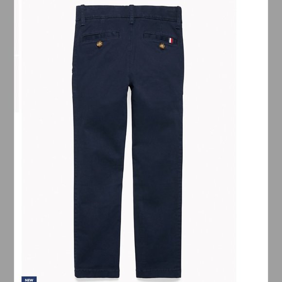 TOMMY HILFIGER Kids' Solid Chino Pants - Picture 2 of 4